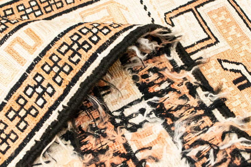 Kelim-tæppe - orientalsk - 101 x 65 cm - beige