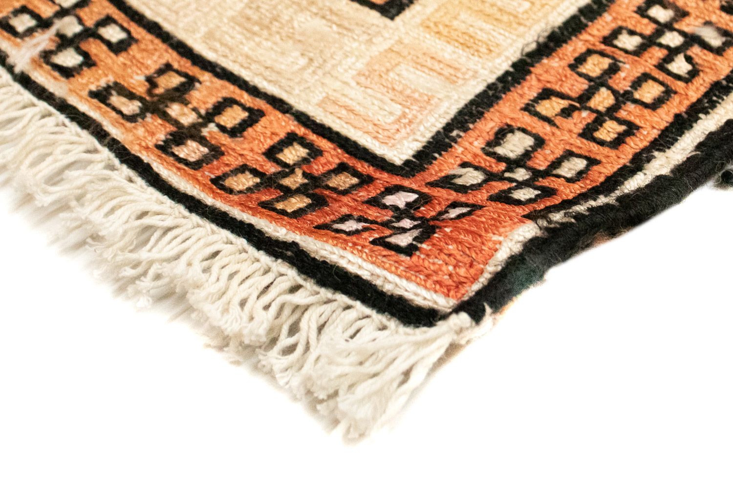 Kelim-tæppe - orientalsk - 107 x 63 cm - beige