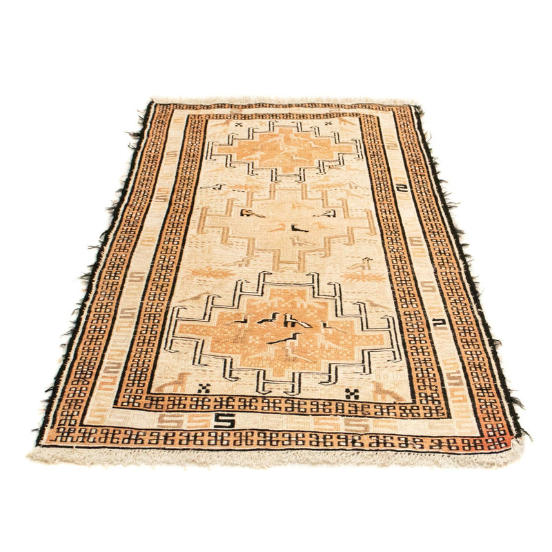 Kelim-tæppe - orientalsk - 107 x 63 cm - beige