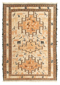 Kelim-tæppe - orientalsk - 100 x 71 cm - beige