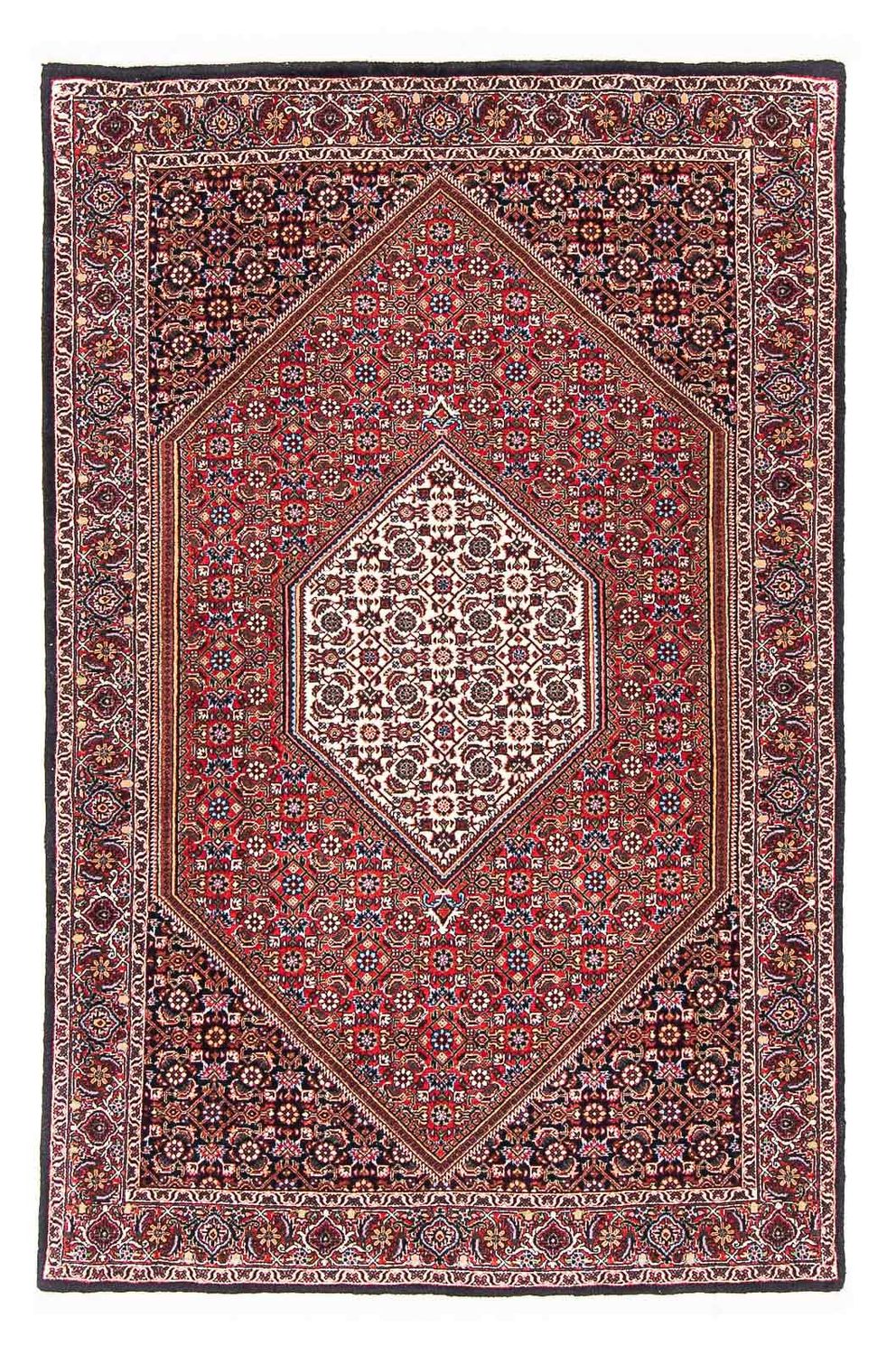 Persisk tæppe - Bijar - 169 x 108 cm - rød