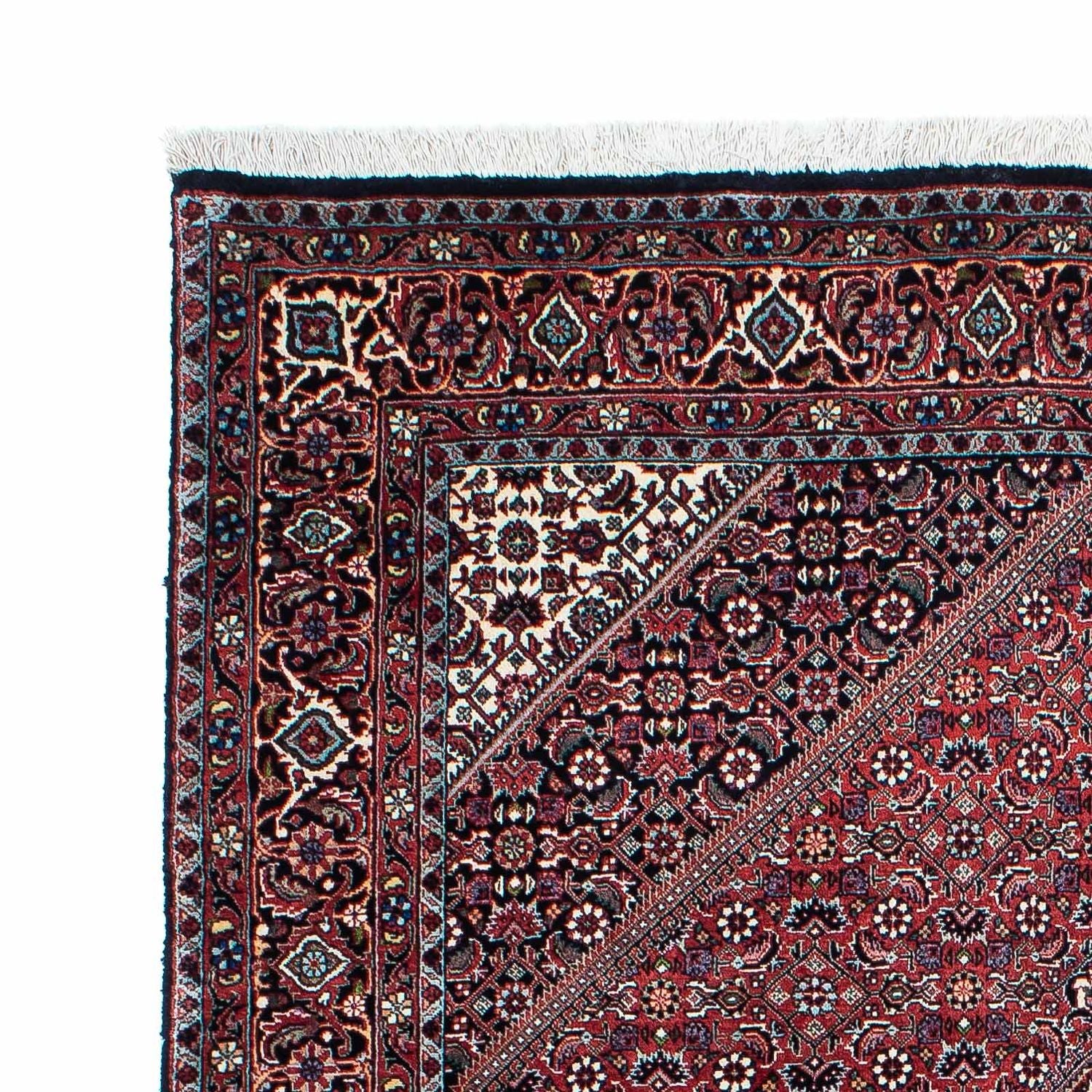 Persisk tæppe - Bijar - 200 x 130 cm - lysrød
