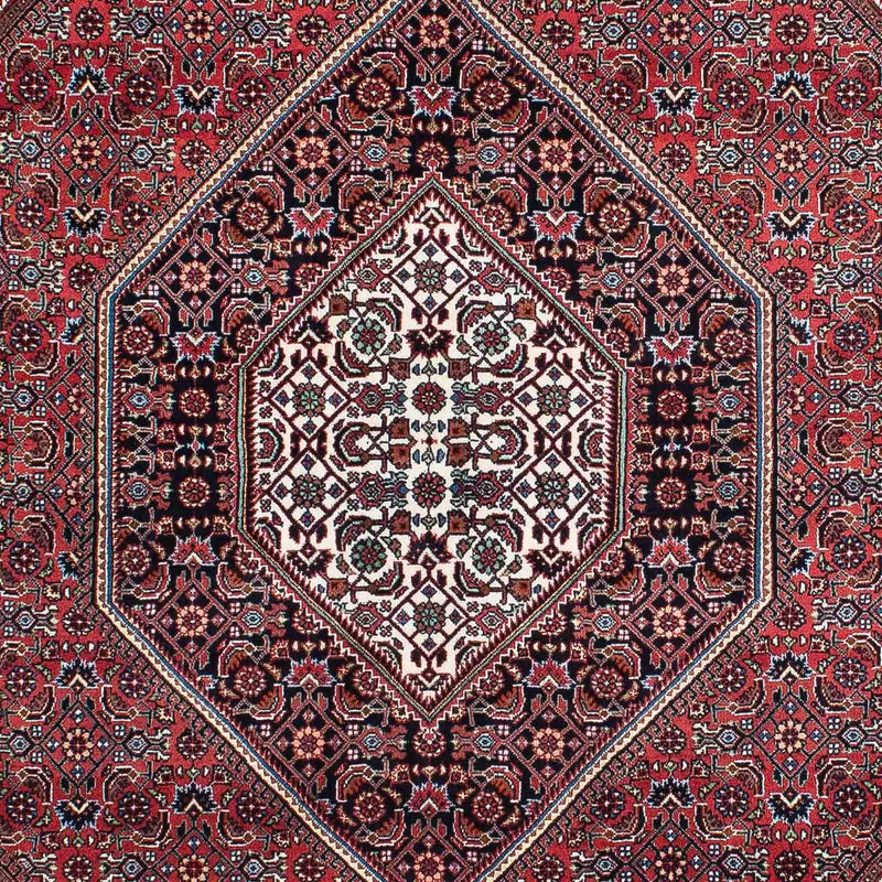 Persisk tæppe - Bijar - 202 x 150 cm - lysrød
