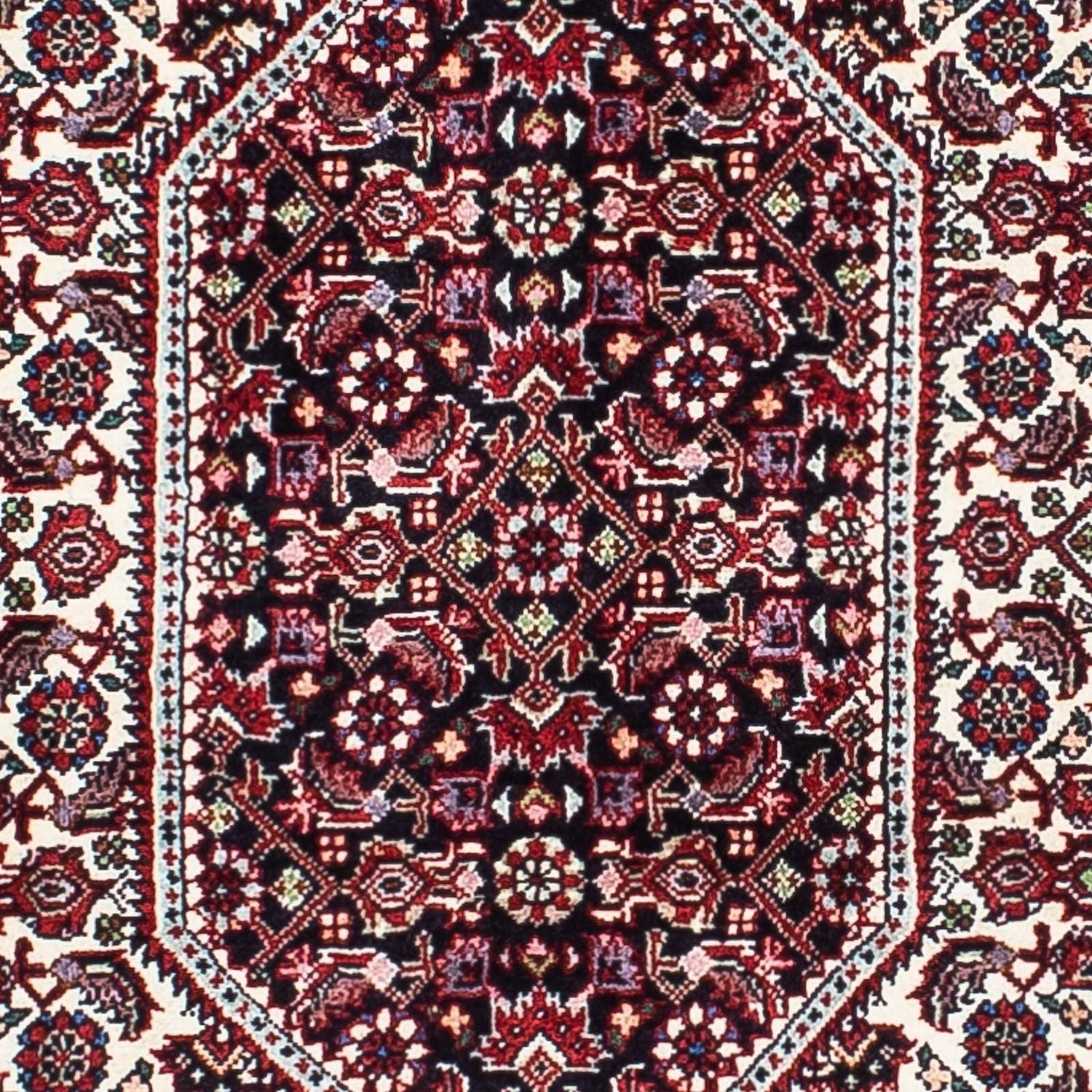 Persisk tæppe - Bijar - 218 x 134 cm - rød