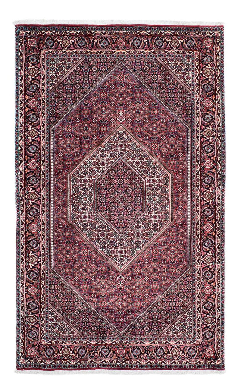 Persisk tæppe - Bijar - 205 x 128 cm - lysrød