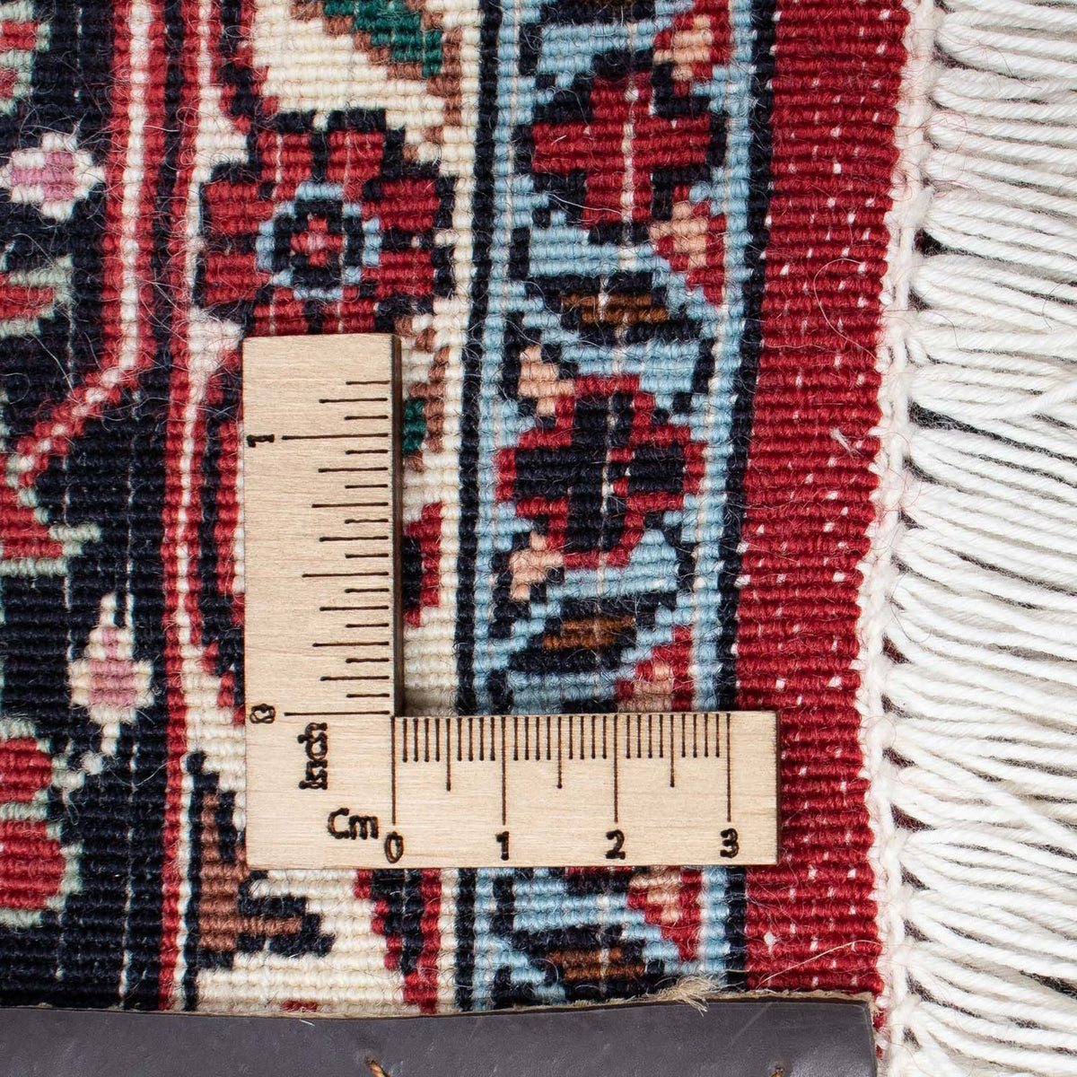 Persisk tæppe - Bijar - 205 x 128 cm - lysrød