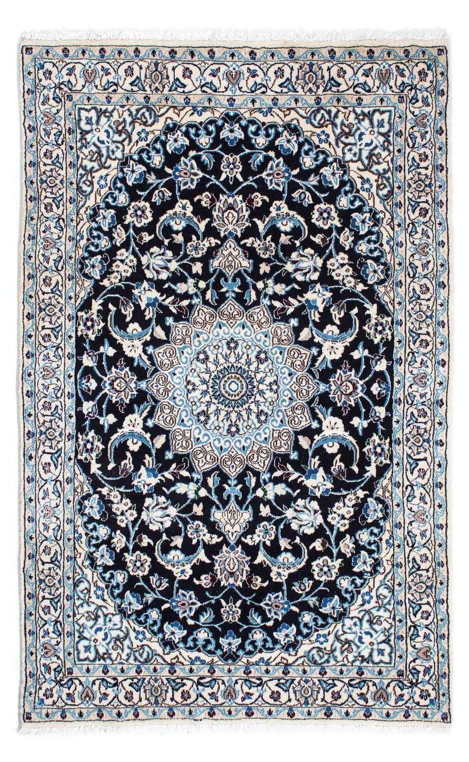 Persisk tæppe - Nain - Royal - 175 x 108 cm - mørkeblå