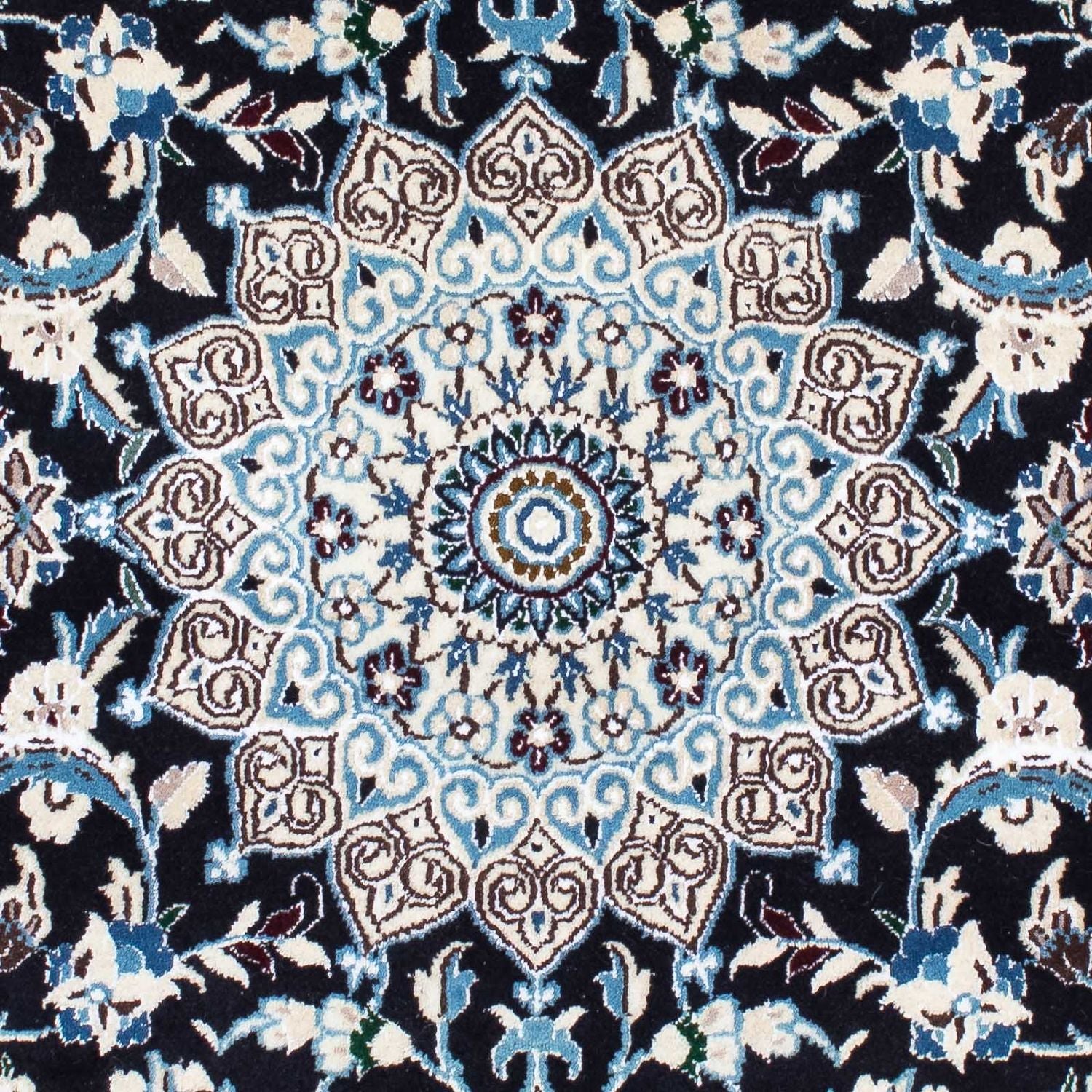 Persisk tæppe - Nain - Royal - 175 x 108 cm - mørkeblå