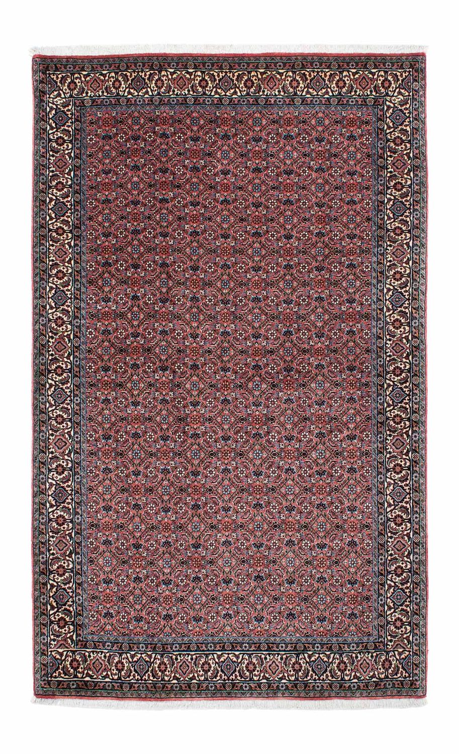 Persisk tæppe - Bijar - 210 x 132 cm - lysrød