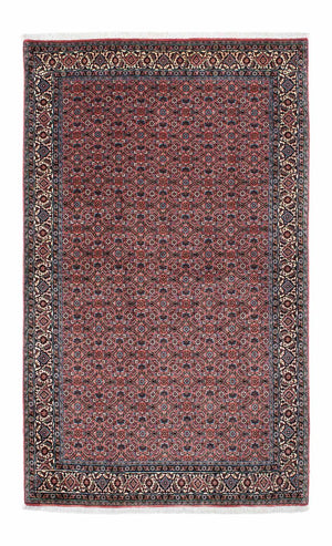 Persisk tæppe - Bijar - 210 x 132 cm - lysrød