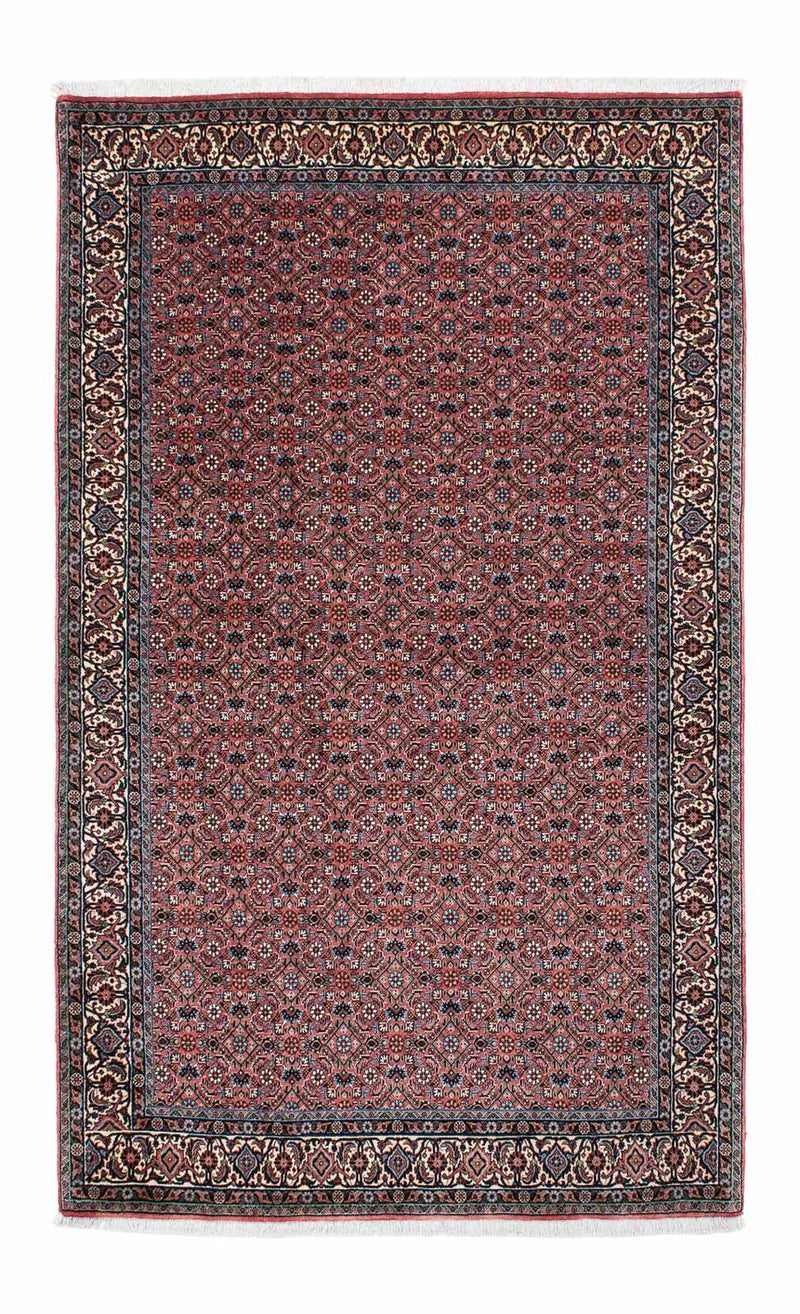 Persisk tæppe - Bijar - 210 x 132 cm - lysrød