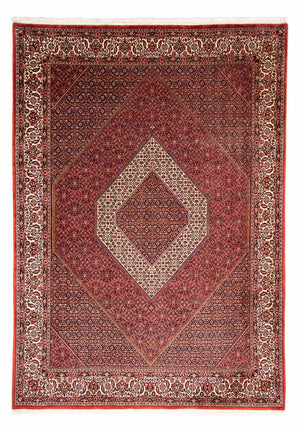 Persisk tæppe - Bijar - 345 x 252 cm - rød