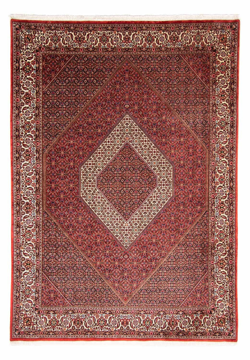 Persisk tæppe - Bijar - 345 x 252 cm - rød