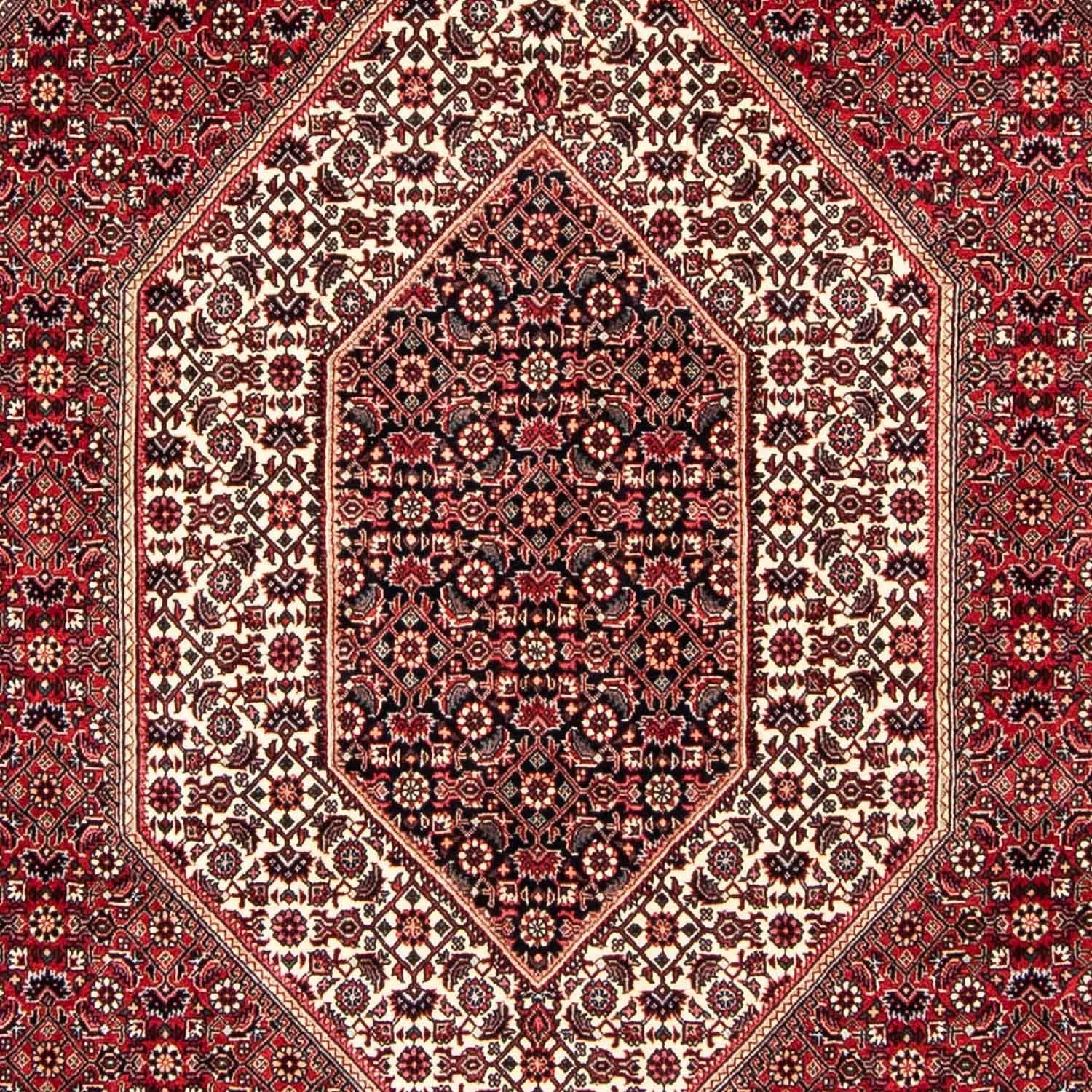 Persisk tæppe - Bijar - 250 x 171 cm - mørkerød