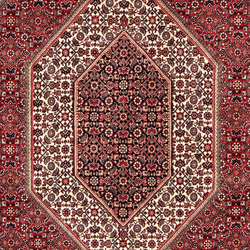 Persisk tæppe - Bijar - 250 x 171 cm - mørkerød