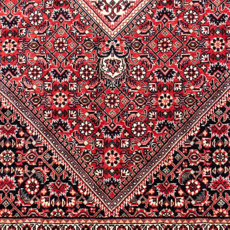 Persisk tæppe - Bijar - 250 x 171 cm - mørkerød
