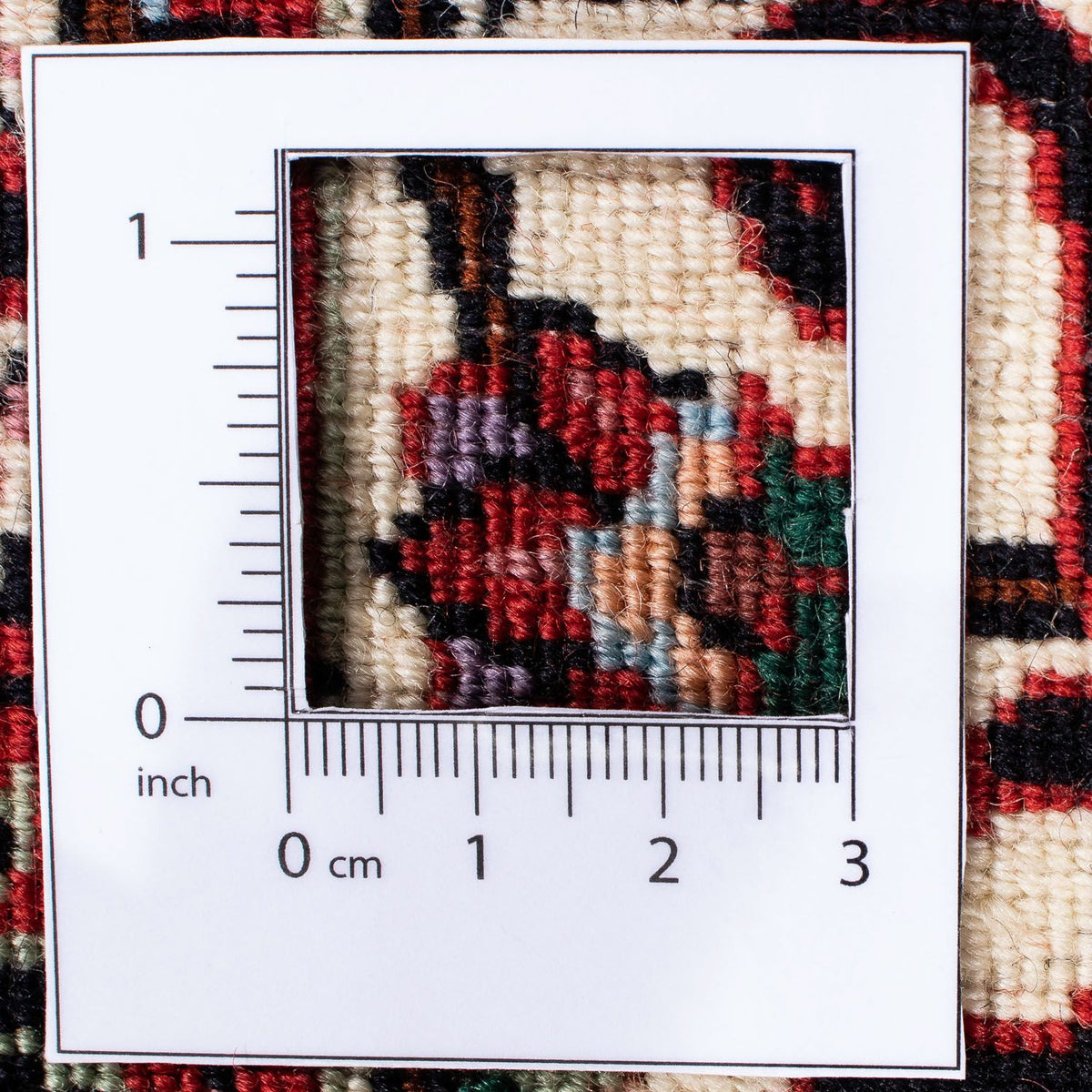 Persisk tæppe - Bijar - 240 x 168 cm - mørkerød