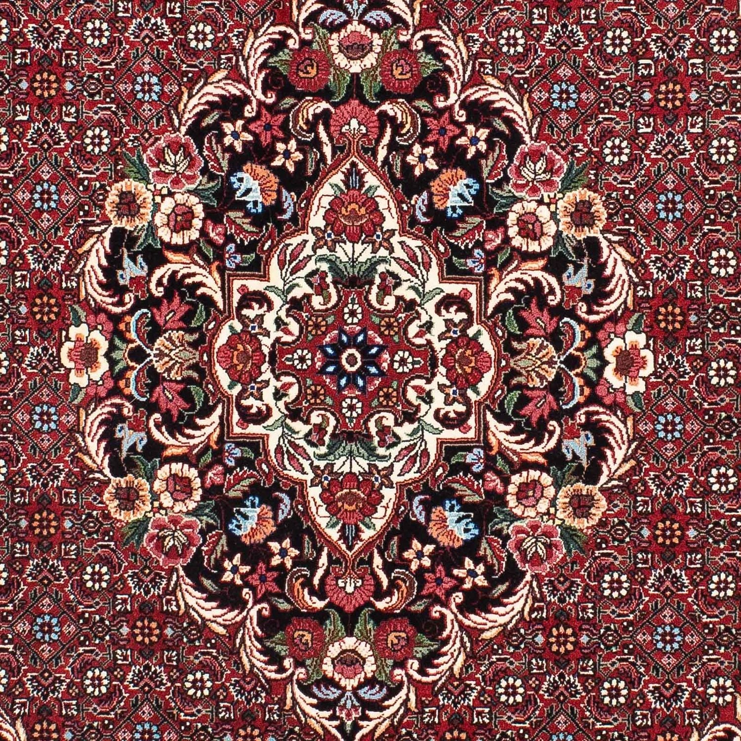 Persisk tæppe - Bijar - 182 x 130 cm - rød