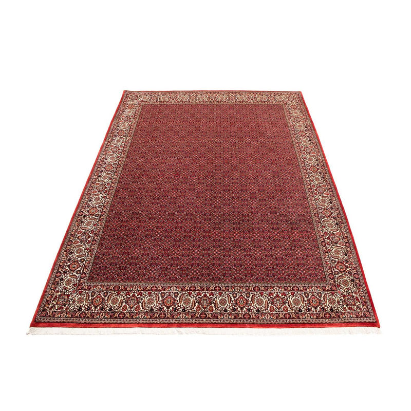 Persisk tæppe - Bijar - 400 x 308 cm - mørkerød