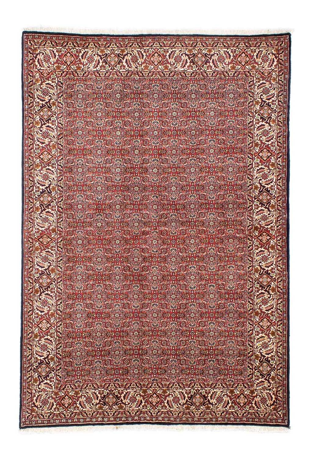 Persisk tæppe - Bijar - 245 x 170 cm - lysrød