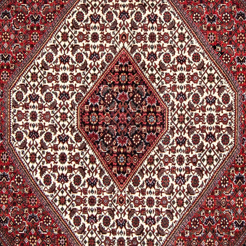 Persisk tæppe - Bijar - 236 x 172 cm - mørkerød