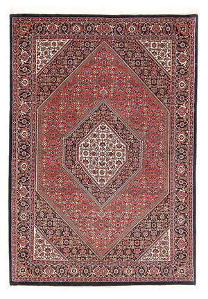 Persisk tæppe - Bijar - 174 x 112 cm - lysrød
