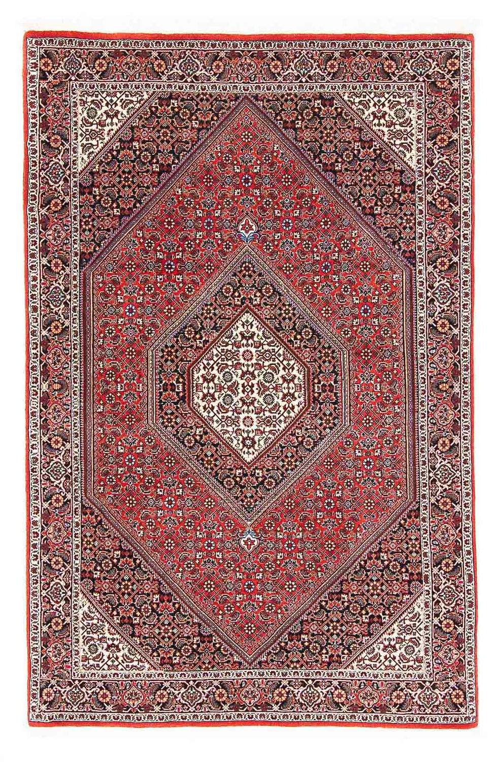 Persisk tæppe - Bijar - 173 x 112 cm - rød