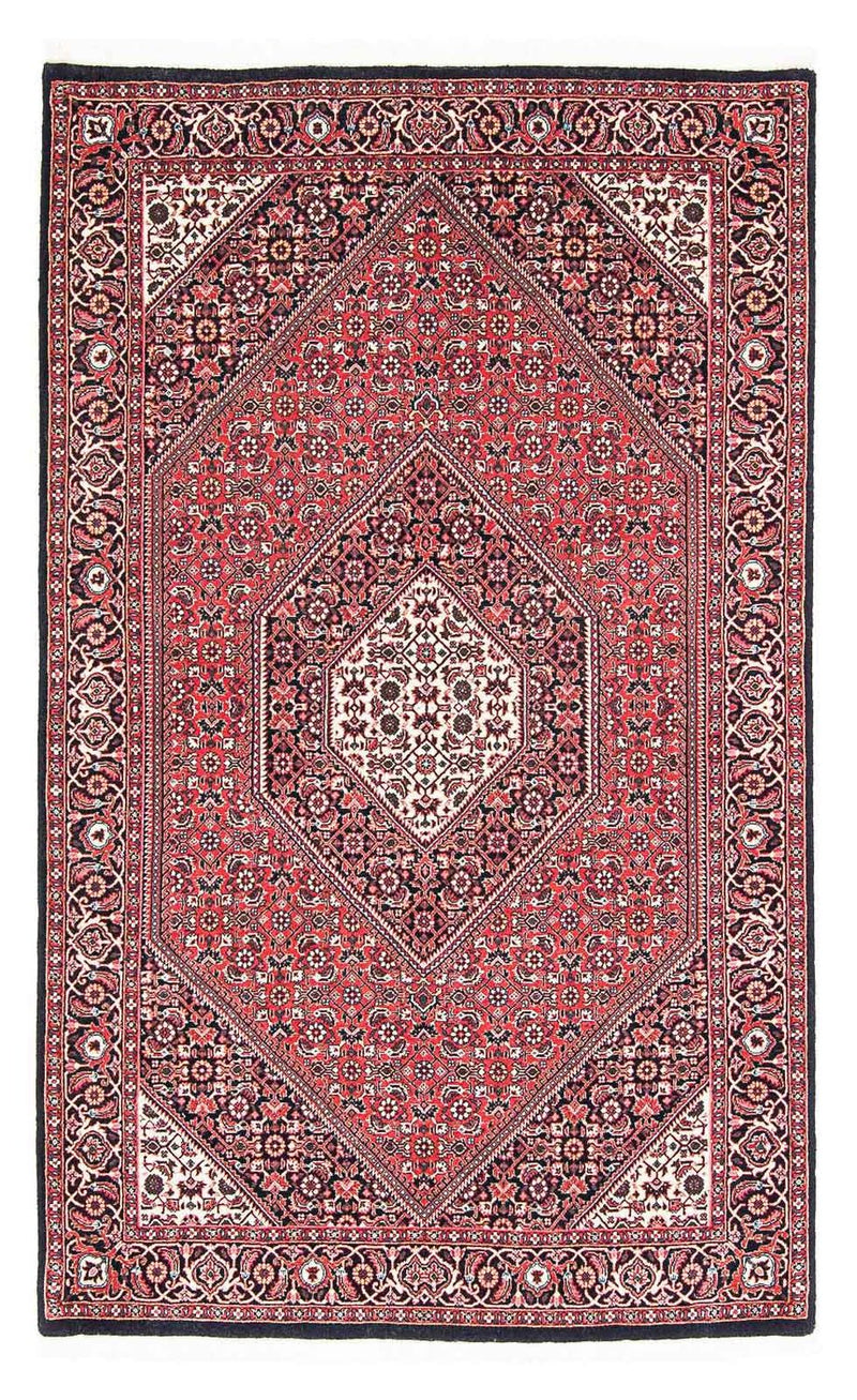 Persisk tæppe - Bijar - 185 x 111 cm - lysrød