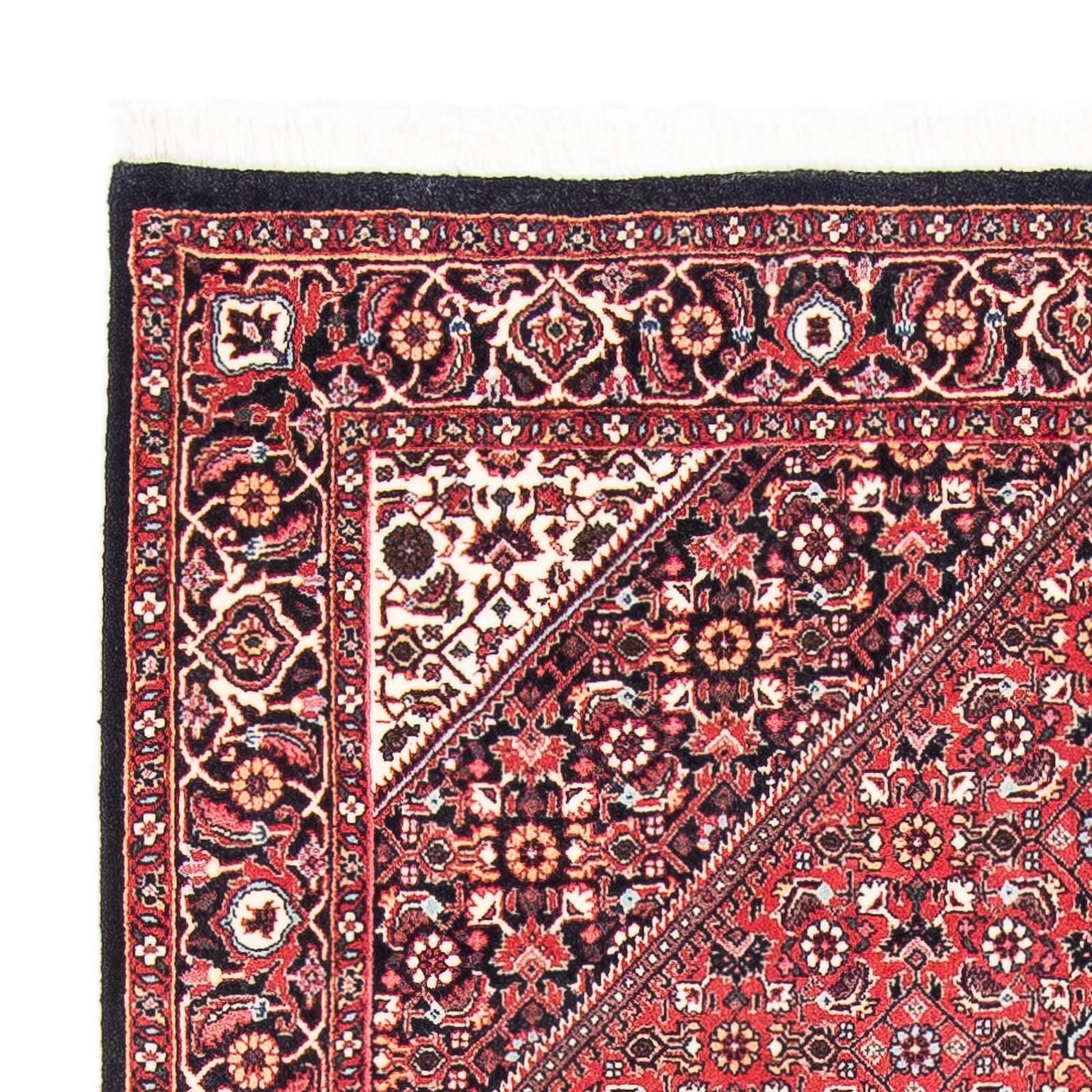 Persisk tæppe - Bijar - 185 x 111 cm - lysrød