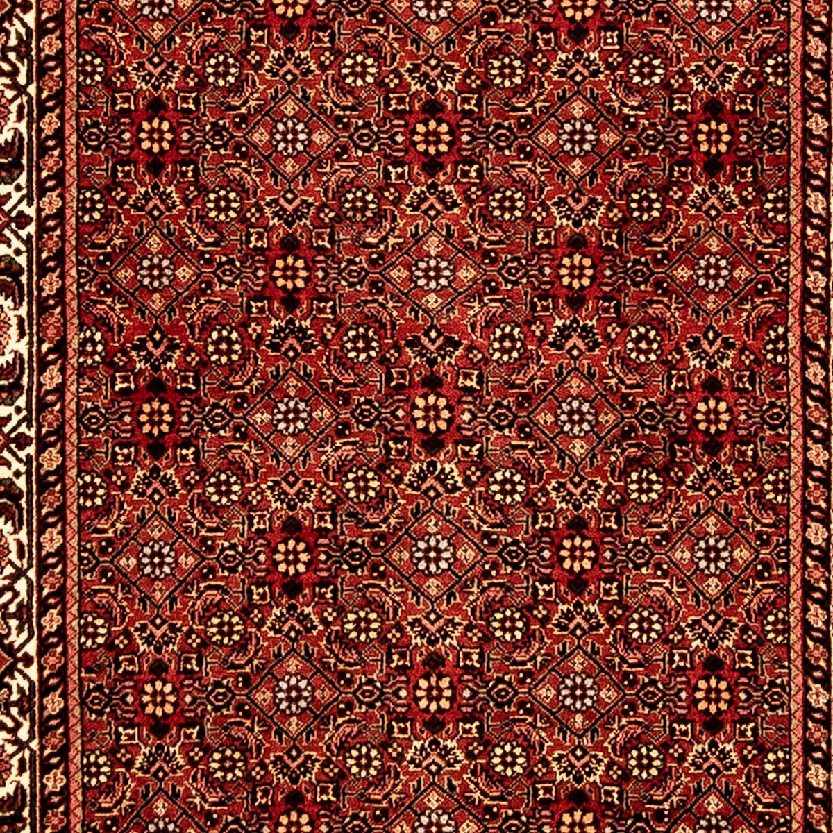 Løber Persisk tæppe - Bijar - 292 x 78 cm - mørkerød