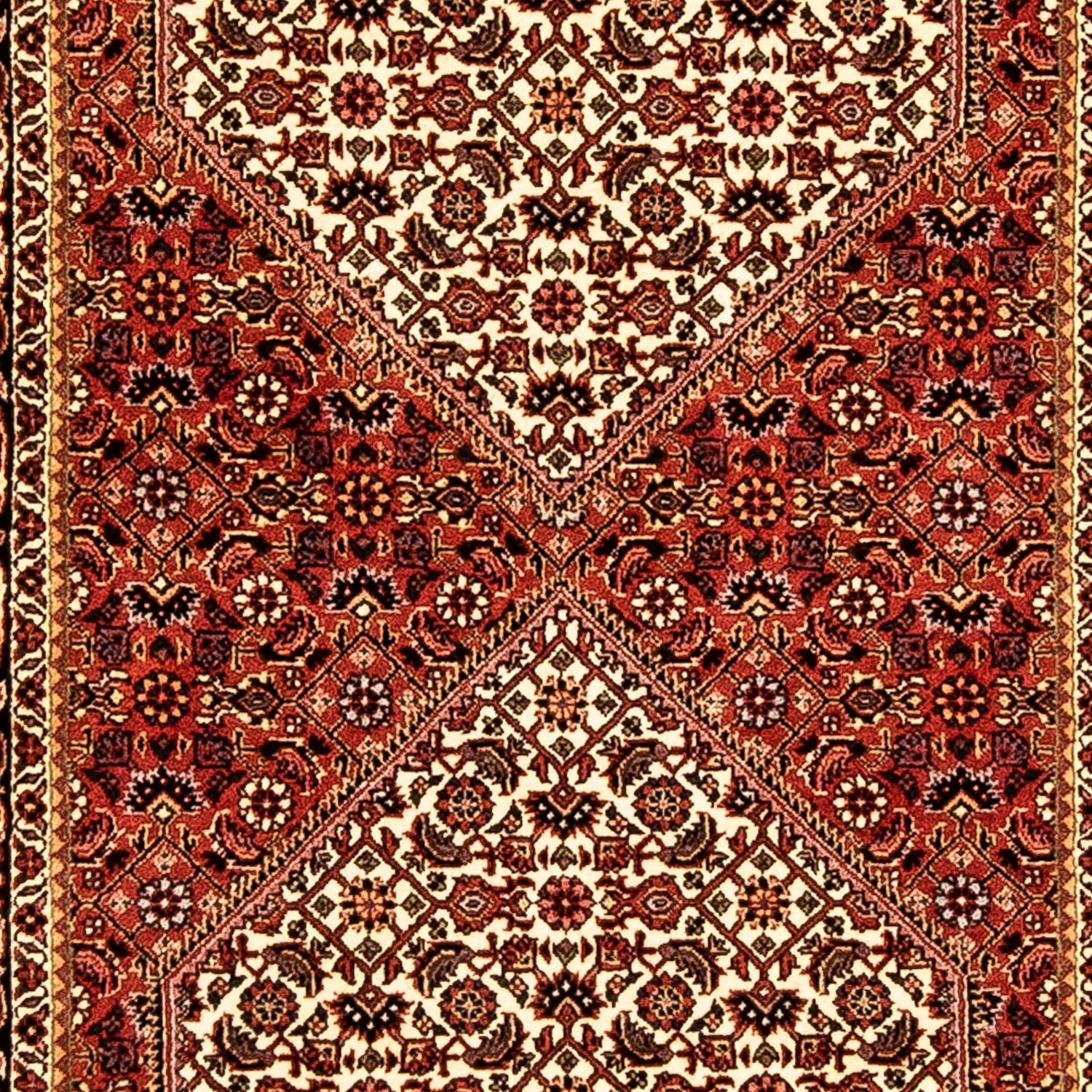 Løber Persisk tæppe - Bijar - 314 x 85 cm - mørkerød