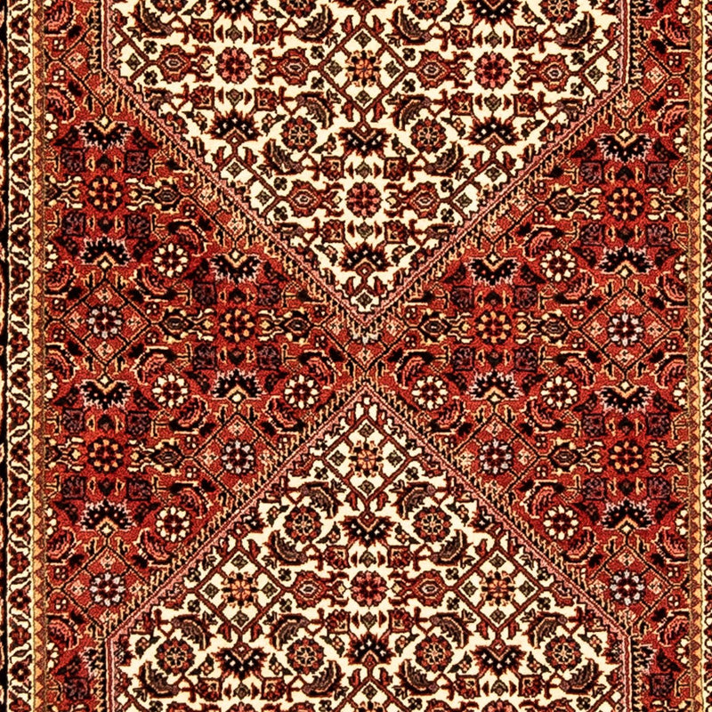 Løber Persisk tæppe - Bijar - 314 x 85 cm - mørkerød