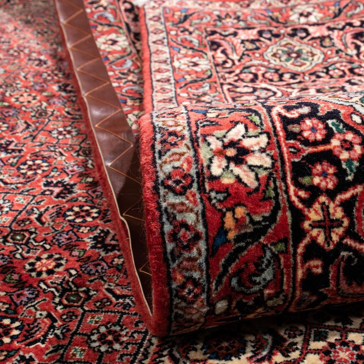 Persisk tæppe - Bijar - Royal - 350 x 252 cm - rød