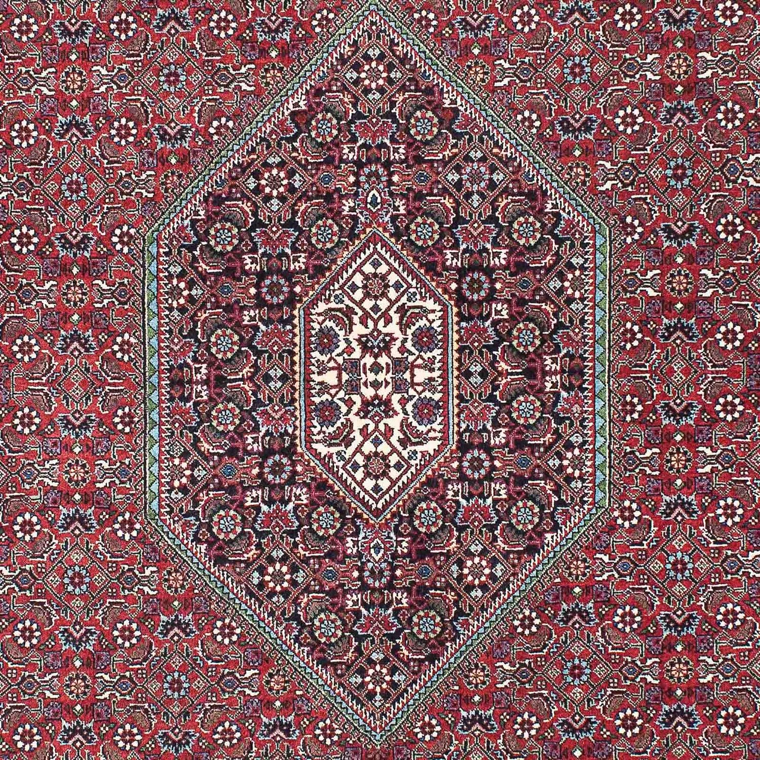 Persisk tæppe - Bijar - 212 x 133 cm - mørkeblå