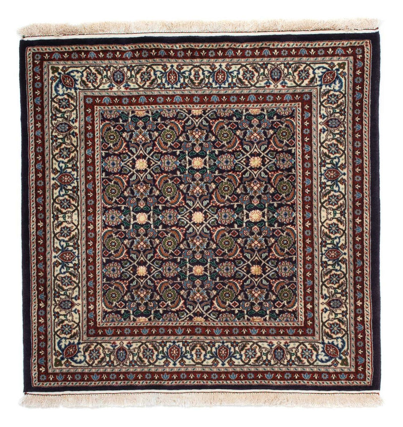 Persisk tæppe - Classic firkantet  - 104 x 101 cm - mørkeblå