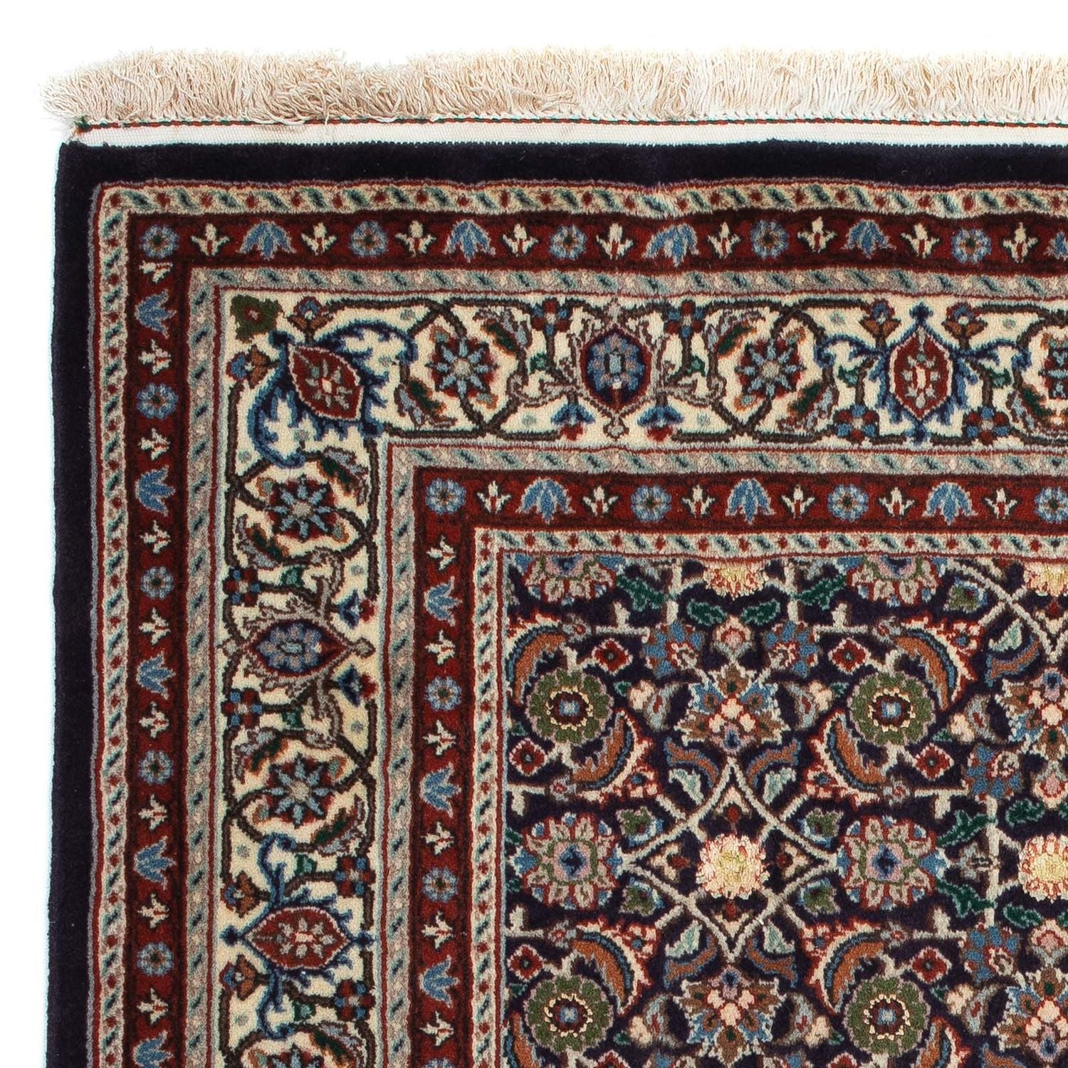 Persisk tæppe - Classic firkantet  - 104 x 101 cm - mørkeblå