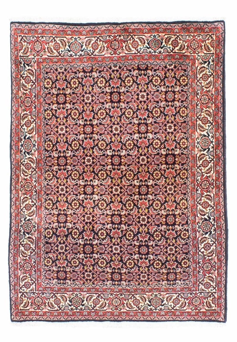 Persisk tæppe - Bijar - 158 x 110 cm - mørkeblå