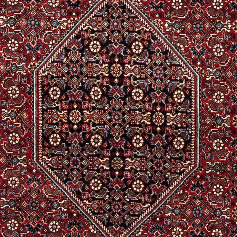 Persisk tæppe - Bijar - 177 x 112 cm - mørkerød
