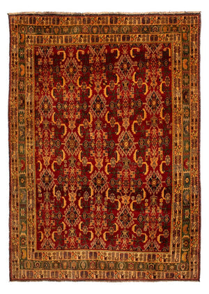 Persisk tæppe - Nomadisk - 288 x 200 cm - mørkerød