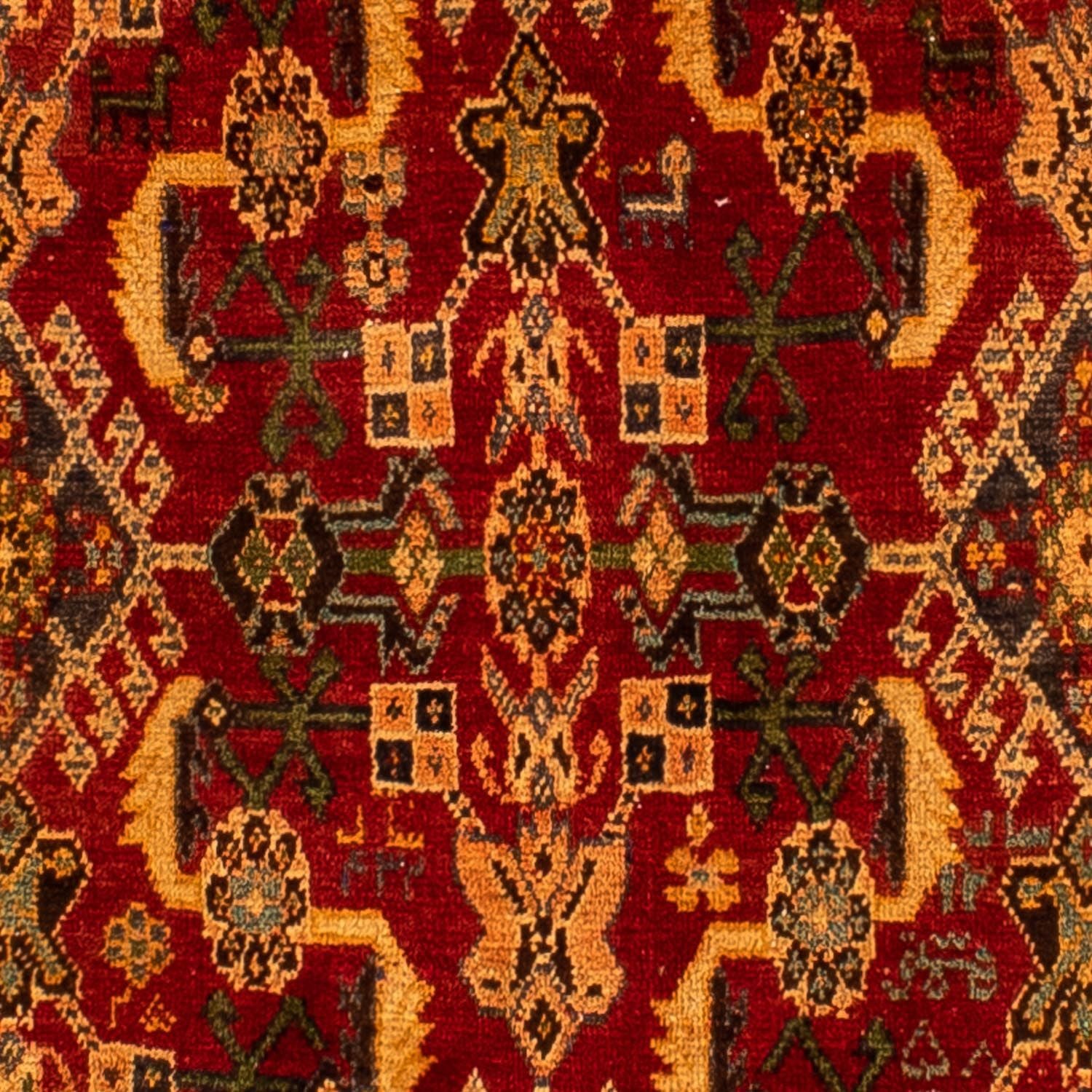 Persisk tæppe - Nomadisk - 288 x 200 cm - mørkerød