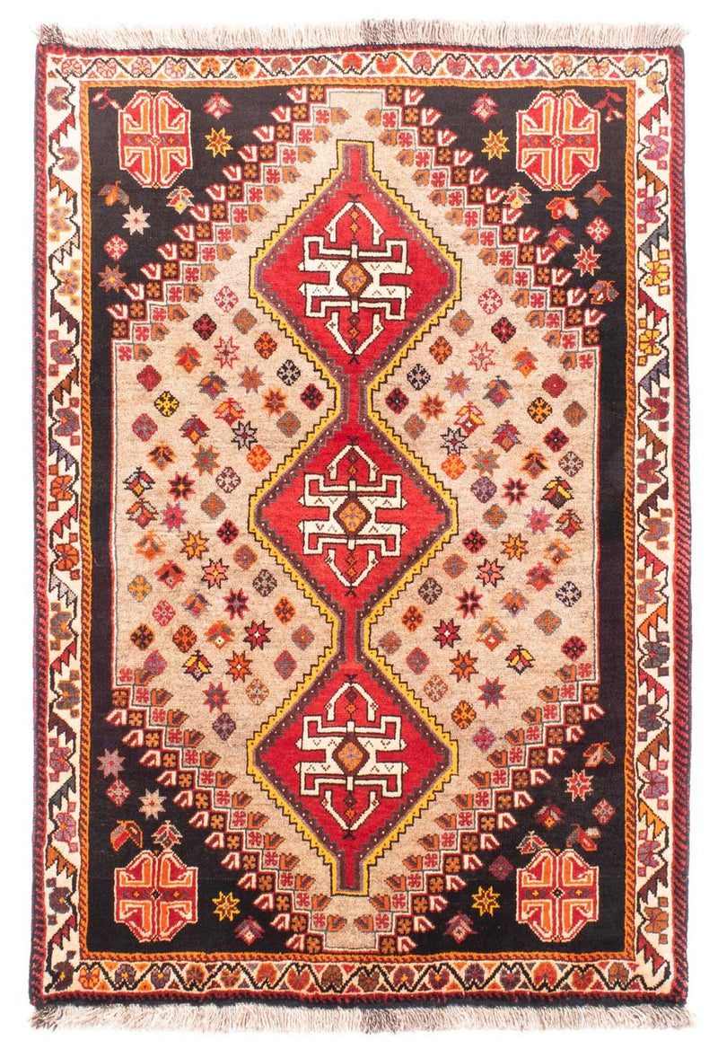 Persisk tæppe - Nomadisk - 160 x 110 cm - lys brun