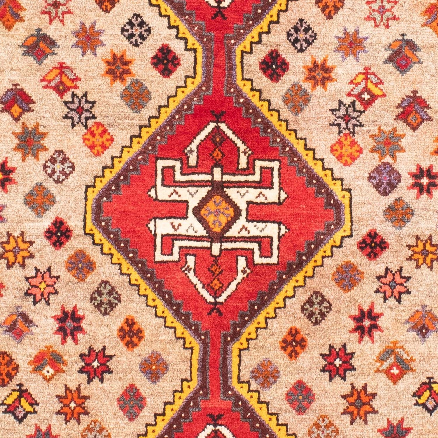 Persisk tæppe - Nomadisk - 160 x 110 cm - lys brun