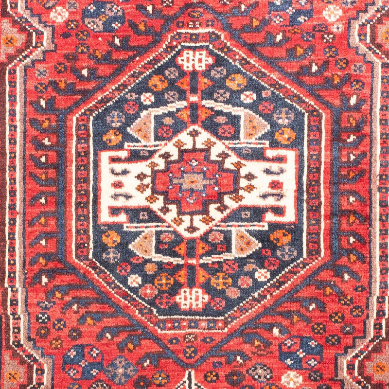 Persisk tæppe - Nomadisk - 161 x 110 cm - mørkerød
