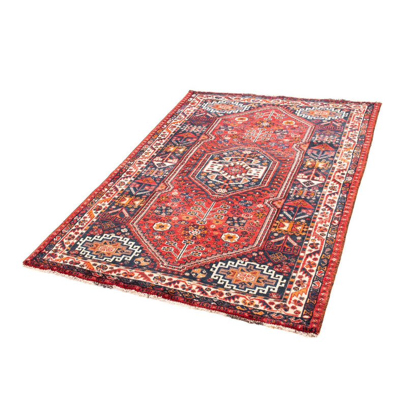 Persisk tæppe - Nomadisk - 161 x 110 cm - mørkerød