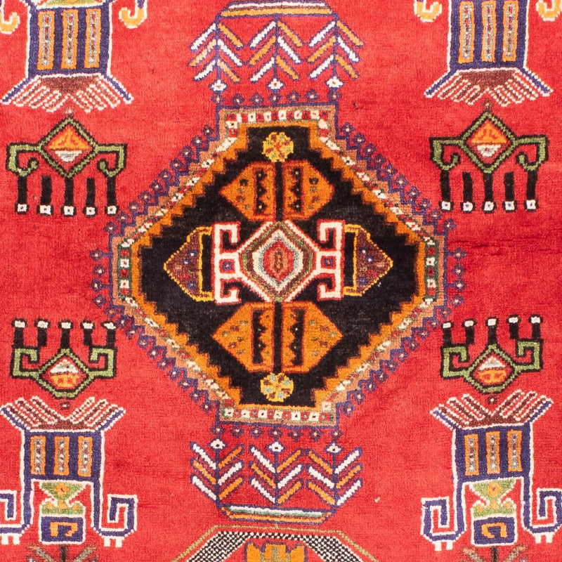 Persisk tæppe - Nomadisk - 165 x 118 cm - mørkerød