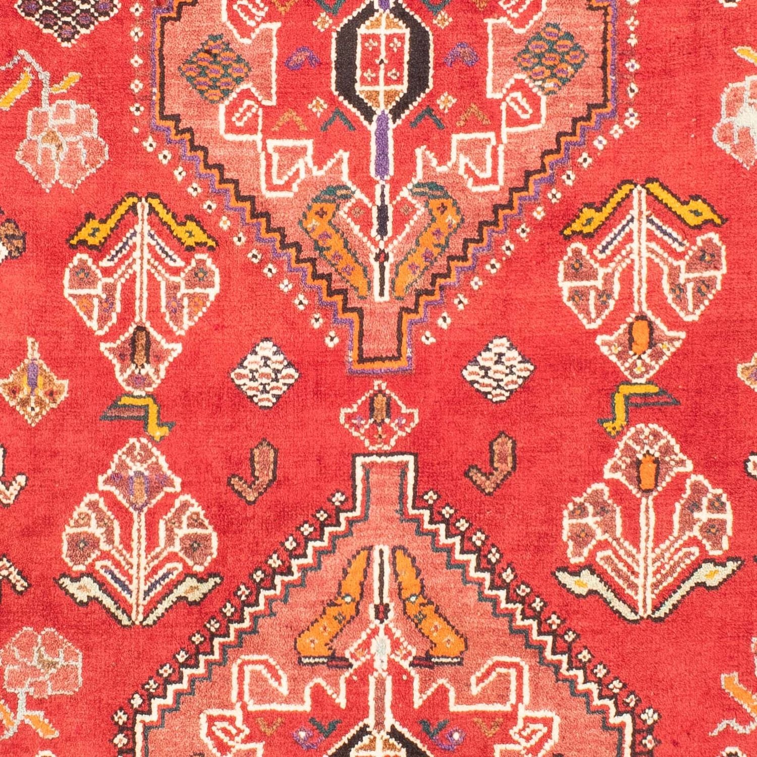 Persisk tæppe - Nomadisk - 153 x 110 cm - mørkerød