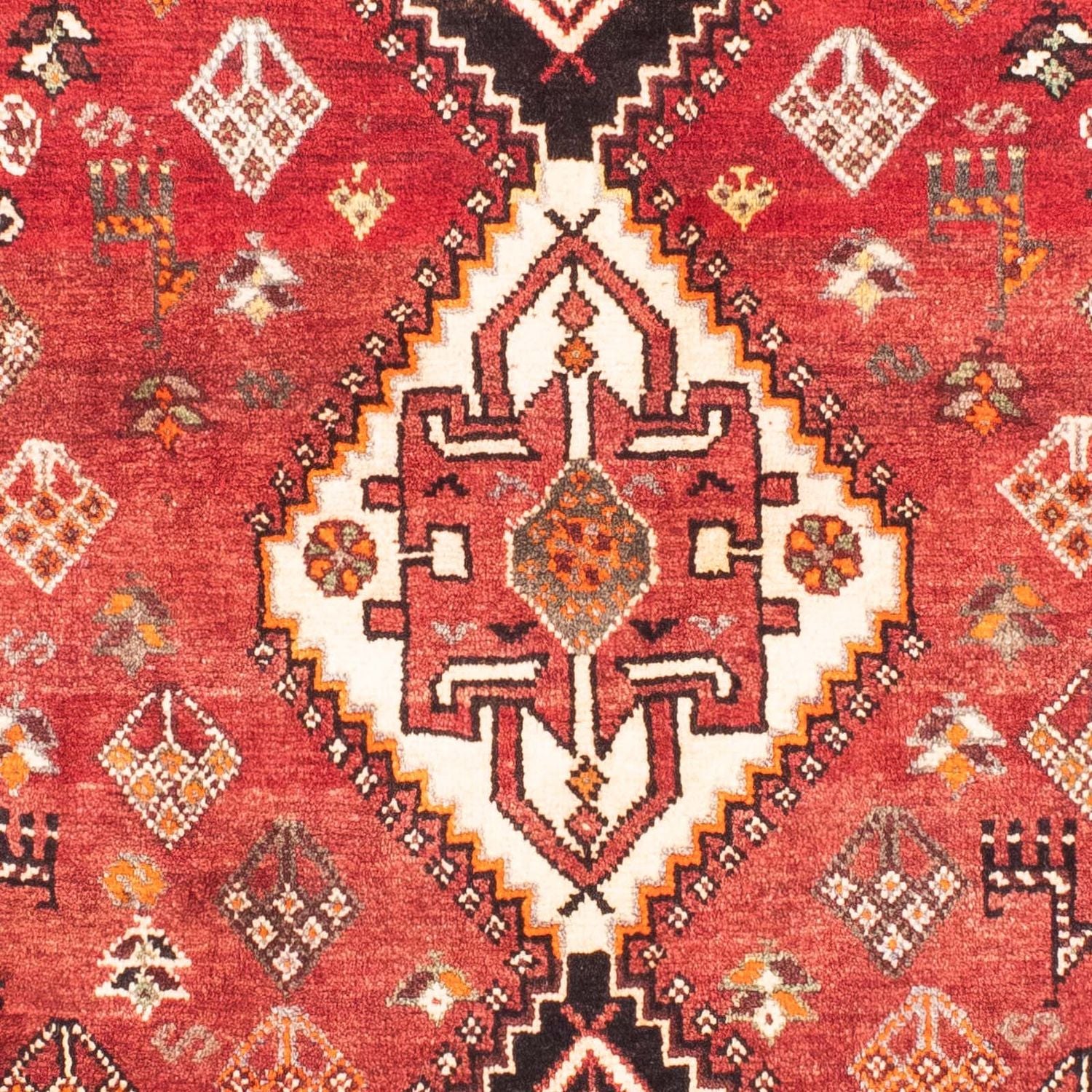 Persisk tæppe - Nomadisk - 176 x 107 cm - mørkerød