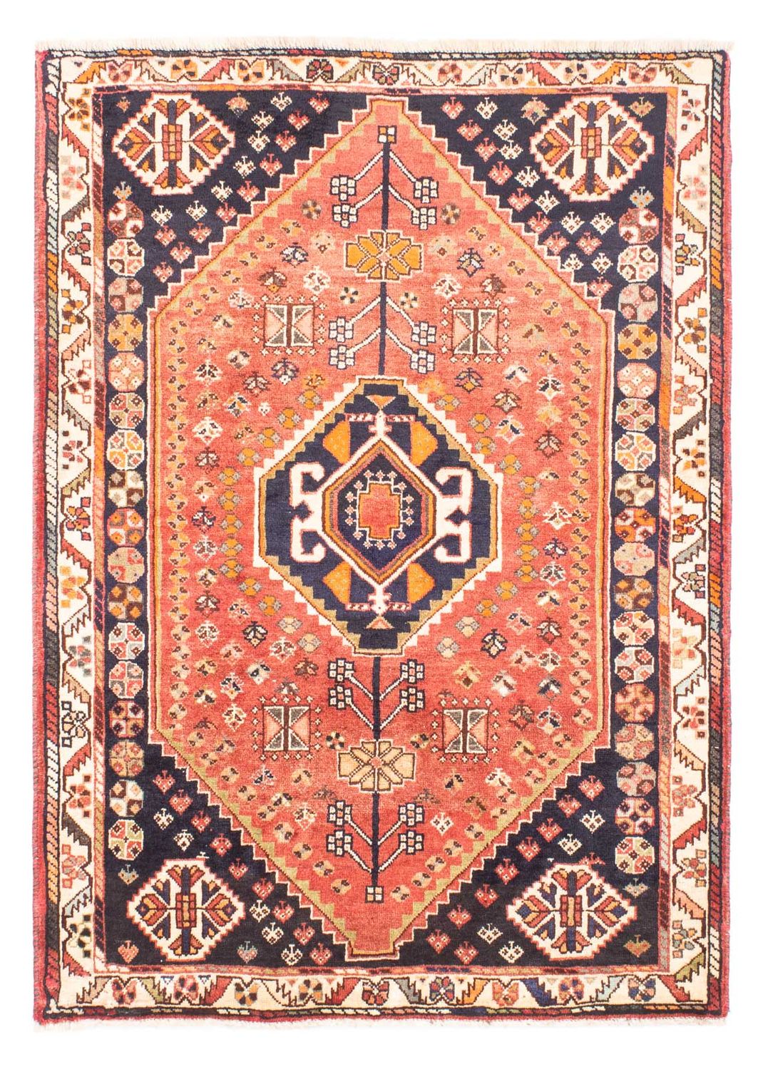 Persisk tæppe - Nomadisk - 156 x 110 cm - lysrød