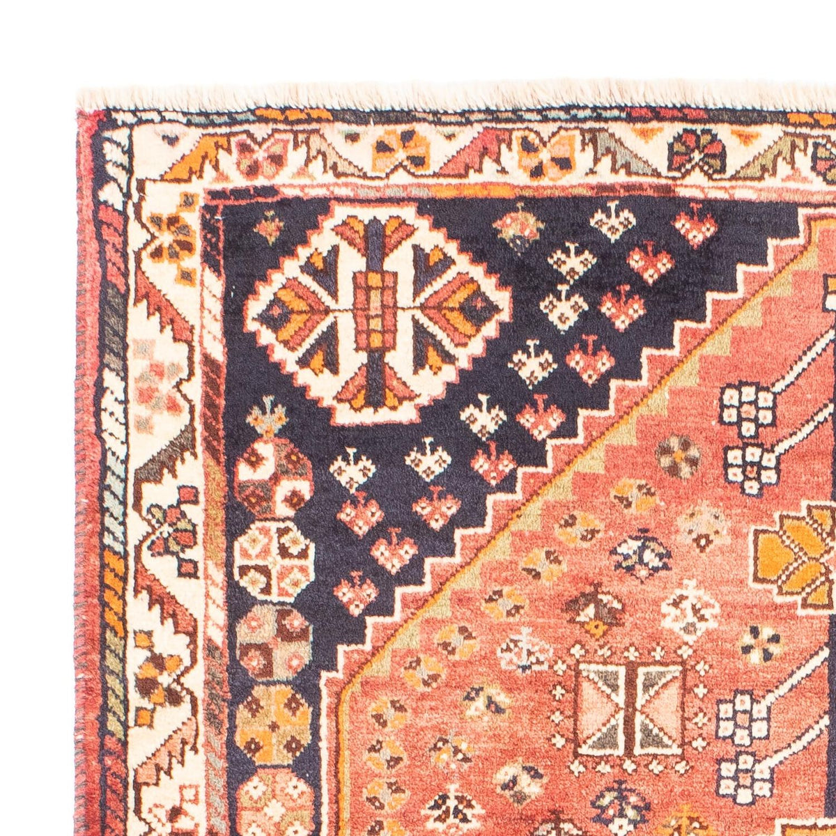 Persisk tæppe - Nomadisk - 156 x 110 cm - lysrød