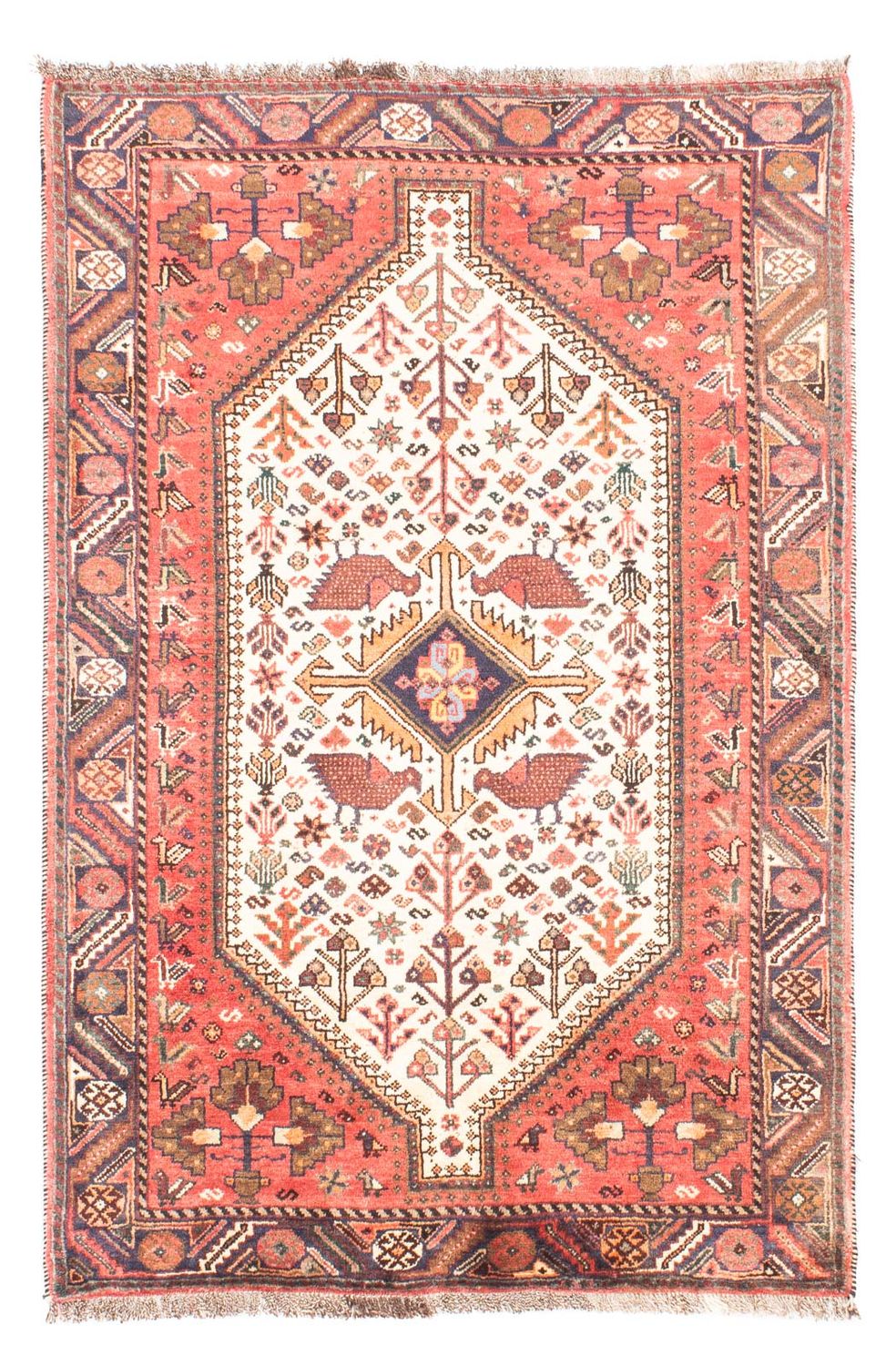 Persisk tæppe - Nomadisk - 162 x 107 cm - beige